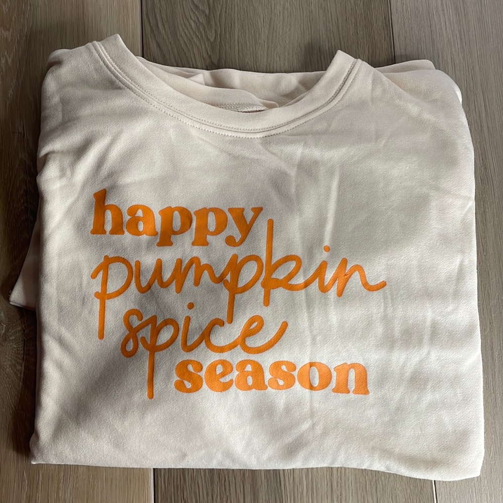 Happy Pumpkin Spice Season Light Oversized Sweatshirt